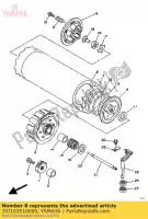 3XJ163510000, Yamaha, placa, presión 1 yamaha ty yz 125 250 1992 1993 1994, Nuevo