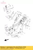 5VKE46111000, Yamaha, pijp, uitlaat 1 yamaha xt 660 2007 2008 2009 2010 2011 2014, Nieuw