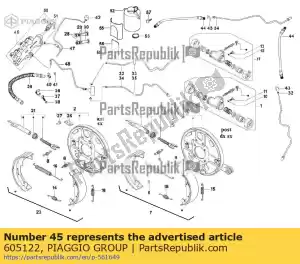 Piaggio Group 605122 bambafreno - Lado inferior