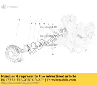 B017544, Piaggio Group, anillo de compresión 1 ° cava piaggio vespa fly liberty lt lx lxv primavera rp8m79100 rp8m82821, rp8m82100, rp8m82310, rp8m82122,  rp8m89100, rp8ma4100 rp8md4100 s sprint vespa vespa gts vespa primavera vespa s vespa sprint iget zapm68300, zapm68303 zapm80100, zapm80101, zapma7100 zap, Nuevo