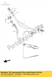 gaskabel assy van Yamaha, met onderdeel nummer 5SF263020000, bestel je hier online: