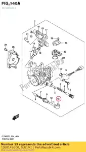 Suzuki 1368145G00 boné - Lado inferior