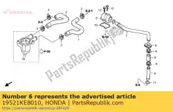 pijp a, water van Honda, met onderdeel nummer 19521KE8010, bestel je hier online: