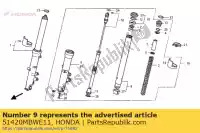 51420MBWE11, Honda, cas comp., r. bas honda cbr 600 2001 2002 2003, Nouveau