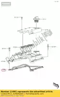 110610953, Kawasaki, 01 joint, couvercle de culasse kawasaki kaf820 mule profx 3 seater profxt eps le pro fxt 820 , Nouveau