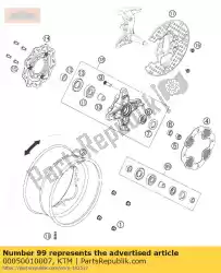 Qui puoi ordinare nessuna descrizione disponibile da KTM , con numero parte 00050010007: