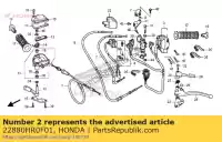 22880HR0F01, Honda, kabel, achteruit assist honda trx420fa fourtrax rancher at trx420fe 4x4 es rancer trx500fe foretrax foreman 420 500 , Nieuw