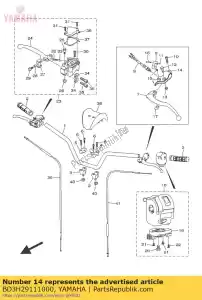 yamaha BD3H29111000 support, levier 1 - La partie au fond