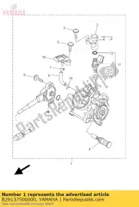 yamaha B29137500000 gasklephuis assy - Onderkant