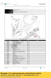 Aqui você pode pedir o indicadores de curva à esquerda suporte frontal em Piaggio Group , com o número da peça 655820: