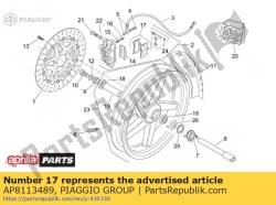 Aprilia AP8113489, Pastiglie dei freni, OEM: Aprilia AP8113489