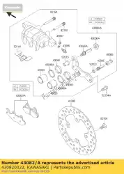 Here you can order the pad-assy-brake,fr,lh kvf750-a1 from Kawasaki, with part number 430820022: