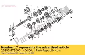 Honda 23485MT2000 desplazador, rr. - Lado inferior