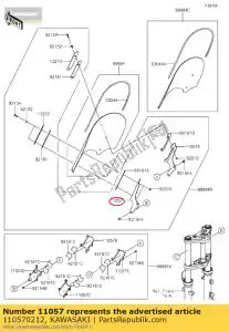 kawasaki 110570212 01 bracket,lh - Bottom side