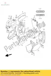 Aquí puede pedir cubierta comp, lateral de Suzuki , con el número de pieza 4711041FQ0YAY: