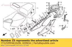 Aqui você pode pedir o conjunto de capuz, l. Rr. (wl) * ty em Honda , com o número da peça 77325MFAK20ZB: