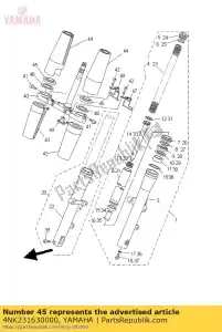 yamaha 4NK231630000 uszczelka - Dół