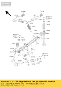 Kawasaki 120161094 arm-rocker, uitlaat - Onderkant