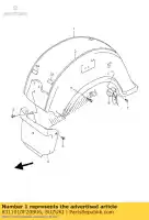 6311010F20BU6, Suzuki, b?otnik, ty? suzuki vl intruder lc vl1500 1500 , Nowy