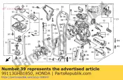 Here you can order the jet, main, #185 from Honda, with part number 99113GHB1850: