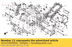 Here you can order the collar a, l. Engine hange from Honda, with part number 50191MERR60: