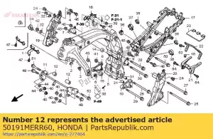 Honda 50191MERR60 ko?nierz a, l. zawieszenie silnika - Dół