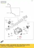 11061Y067, Kawasaki, 01 gasket kawasaki kaf700 mule promx 700 , New