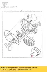 Ici, vous pouvez commander le couverture rh pol chr auprès de Triumph , avec le numéro de pièce T1261932: