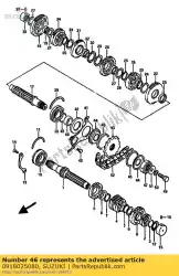 Here you can order the spacer from Suzuki, with part number 0918025080: