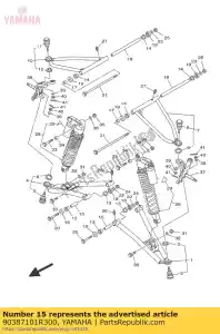 yamaha 90387101R300 collare (1uy) - Lato superiore