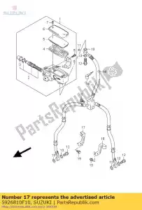 Suzuki 5926810F10 clamp,front bra - Bottom side