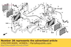 Aquí puede pedir manguera, l. Desagüe de Honda , con el número de pieza 19525MCA000: