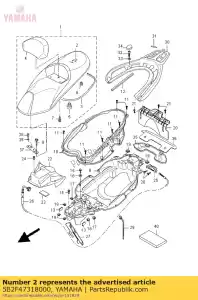 yamaha 5B2F47318000 siège de couverture - La partie au fond