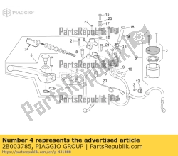 Aprilia 2B003785, Vorderradbremspumpe, OEM: Aprilia 2B003785