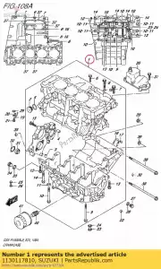 suzuki 1130117810 carter set - Onderkant