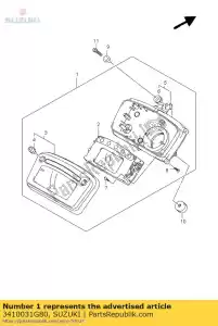 suzuki 3410031G80 culo velocímetro - Lado inferior