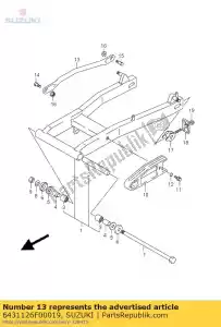 suzuki 6431126F00019 torquelink,rear - Bottom side