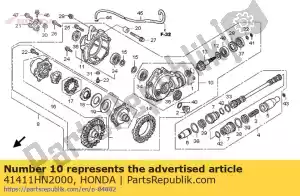 Honda 41411HN2000 case sub assy, ??fr - Lado inferior