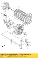 2327144H10, Suzuki, Arm, koppeling loslaten suzuki dl v-strom 650 2012 2014 2015 2016, Nieuw