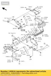 Qui puoi ordinare copertina, soggiorno, lwr, rh vn1700b9f da Kawasaki , con numero parte 140910951: