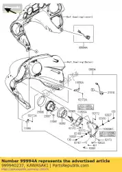 kit-accessoire, dc-aansluiting vn1700 van Kawasaki, met onderdeel nummer 999940237, bestel je hier online: