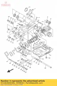 yamaha 931064600300 uszczelnienie olejowe - Dół