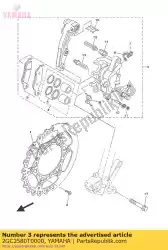 Tutaj możesz zamówić zespó? Zacisku (lewy) od Yamaha , z numerem części 2GC2580T0000: