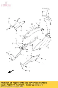 yamaha 5B2F173100P9 lado de la cubierta 3 nm9 - Lado inferior