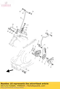 yamaha 4X7131710000 pijp, levering 2 - Onderkant