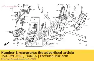 honda 35010MCTD00 jeu de clés - La partie au fond