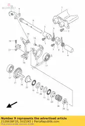 Here you can order the lever,exhaust v from Suzuki, with part number 1126636F10: