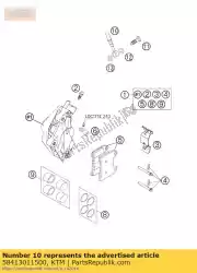 Ici, vous pouvez commander le flexible de frein avant sm 2004 auprès de KTM , avec le numéro de pièce 58413011500: