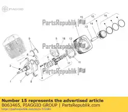 Aquí puede pedir cilindro con pistón de Piaggio Group , con el número de pieza B063465: