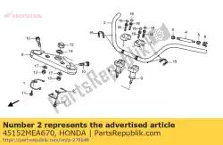 Aqui você pode pedir o guia comp., l. Fr. Em Honda , com o número da peça 45152MEA670: